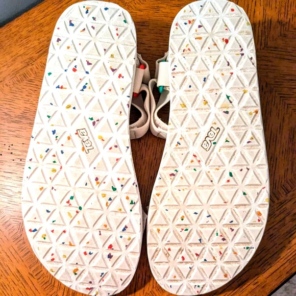 Teva Sport Sandal Original Universal Pride Rainbow White Men 10 Women11.5 Unisex - Picture 10 of 11